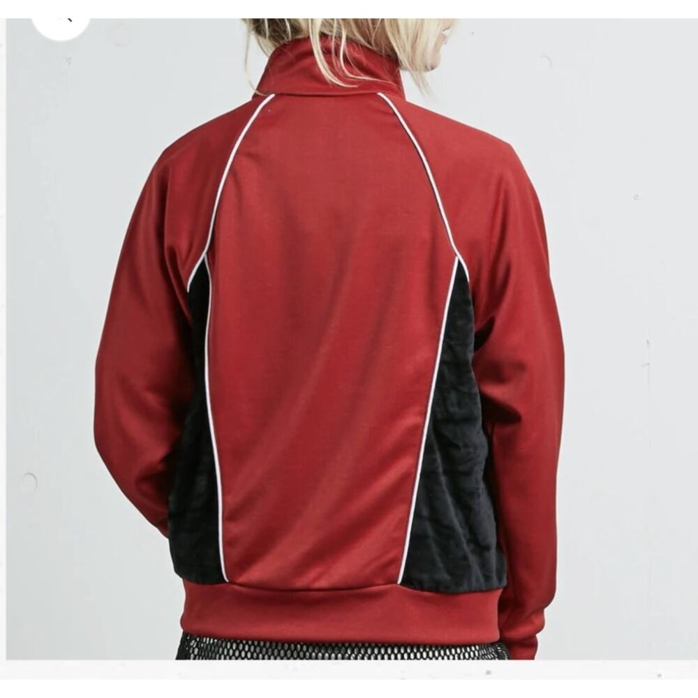 Volcom Chili Red True To Track Red Zip Through Jacket Size Medium